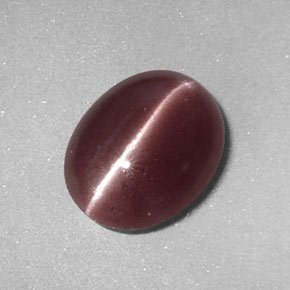 2.02カラットの天然ブラウンSillimanite Cat's Eye（10×8 mm・透明）