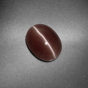 1.59カラットの天然ブラウンSillimanite Cat's Eye（9.2×7.2 mm・オーバルカット）