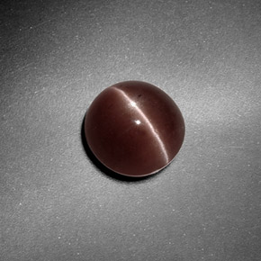 1.82カラットの天然ブラウンSillimanite Cat's Eye（7.32 mm・ラウンドカット）