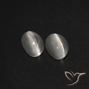 Shop natural 2.27ct クリアホワイト シリマナイトキャッツアイ gems, 楕円形, from マダガスカル at GemSelect. In stock, global shipping!