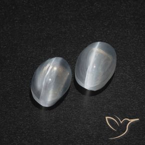 Shop natural 2.71ct クリアホワイト シリマナイトキャッツアイ gems, 楕円形, from マダガスカル at GemSelect. In stock, global shipping!