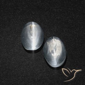 Shop natural 2.49ct クリアホワイト シリマナイトキャッツアイ gems, 楕円形, from マダガスカル at GemSelect. In stock, global shipping!
