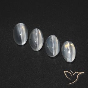 Shop natural 3.63ct クリアホワイト シリマナイトキャッツアイ gems, 楕円形, from マダガスカル at GemSelect. In stock, global shipping!