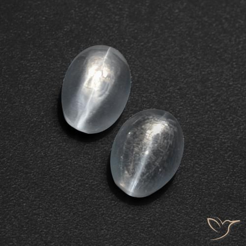 Shop natural 1.83ct クリアホワイト シリマナイトキャッツアイ gems, 楕円形, from マダガスカル at GemSelect. In stock, global shipping!