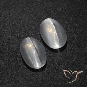 Shop natural 2.86ct クリアホワイト シリマナイトキャッツアイ gems, 楕円形, from マダガスカル at GemSelect. In stock, global shipping!