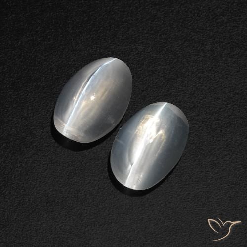 Shop natural 2.44ct クリアホワイト シリマナイトキャッツアイ