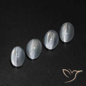 Shop natural 4.68ct クリアホワイト シリマナイトキャッツアイ gems, 楕円形, from マダガスカル at GemSelect. In stock, global shipping!