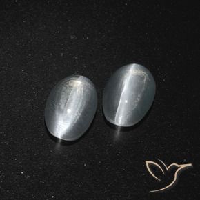 Shop natural 2.60ct クリアホワイト シリマナイトキャッツアイ gems, 楕円形, from マダガスカル at GemSelect. In stock, global shipping!