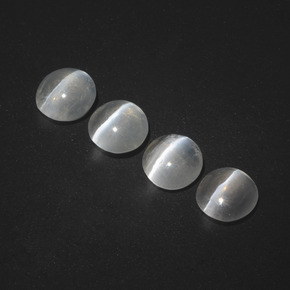 カラットの天然スモークSillimanite Cat's Eye（5.78 mm・ラウンドカット）