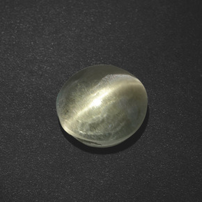 2.73カラットの天然灰色がかった茶Sillimanite Cat's Eye（7.99 mm・ラウンドカット）