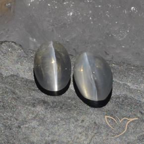 Shop natural 1.97ct 非常に薄い灰色 シリマナイトキャッツアイ gems, 楕円形, from マダガスカル at GemSelect. In stock, global shipping!