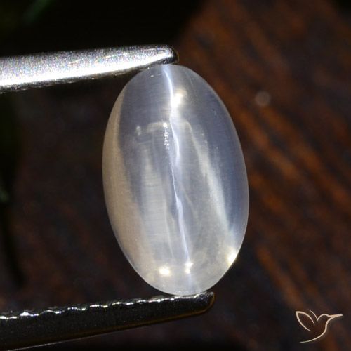 1.75ct 天然 クリア シリマナイトキャッツアイ, 楕円形, 透明