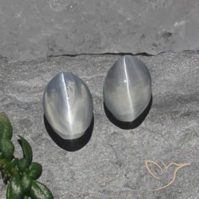 Shop natural 2.15ct クリアホワイト シリマナイトキャッツアイ gems, 楕円形, from マダガスカル at GemSelect. In stock, global shipping!