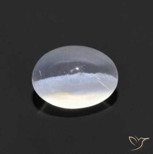 1.43ct 天然 クリア シリマナイトキャッツアイ, 楕円形, 透明