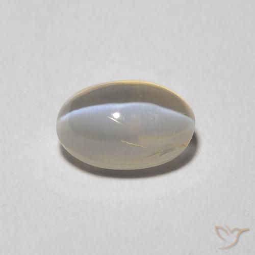 1.43ct 天然 薄いトルティーヤブラウン シリマナイトキャッツアイ, 楕円形, 透明