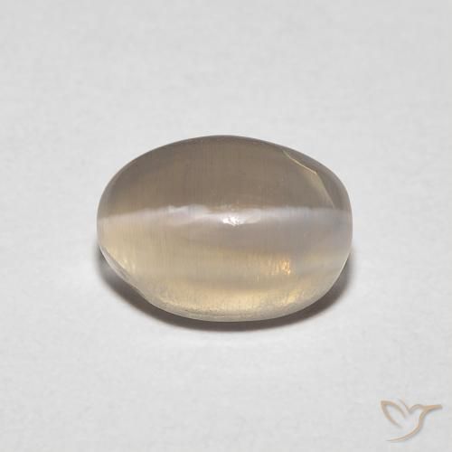 1.23ct 天然 ミディアムブラウン シリマナイトキャッツアイ, 楕円形, 透明