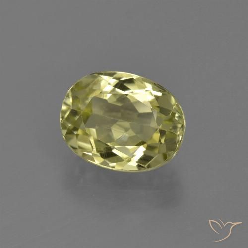 2.32ct 天然 ミディアムイエロー シリマナイト, 楕円形, VS
