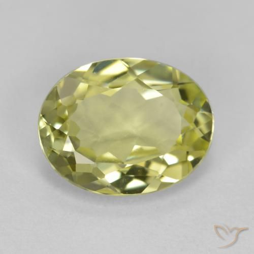 1.72ct 天然 ミディアムイエロー シリマナイト, 楕円形, VVS-VS
