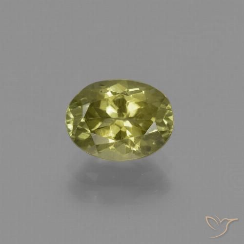 1.61ct 天然 ミディアムイエロー シリマナイト, 楕円形, VS