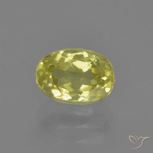1.22ct 天然 Pineapple yellow シリマナイト, 楕円形, VS