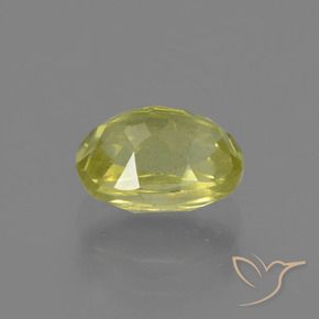 1.22カラットの天然Pineapple yellowシリマナイト、楕円形、VS