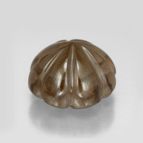 10.74カラットの天然スモーキーブラウンスモーキークォーツ、透明、透明/半透明