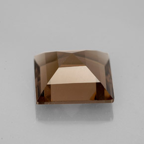 3.70カラットの天然スモーキーブラウンスモーキークォーツ（10×10 mm・四角）