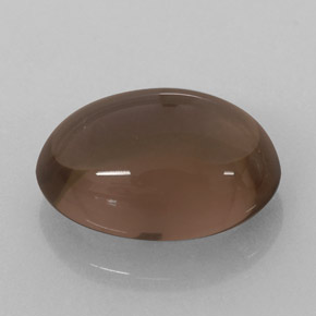 3.52カラットの天然スモーキーブラウンスモーキークォーツ（11.6×8.1 mm・オーバルカット）