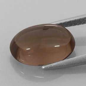 3.52カラットの天然スモーキーブラウンスモーキークォーツ（11.6×8.1 mm・オーバルカット）
