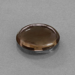 3.28カラットの天然スモーキーブラウンスモーキークォーツ（12×8.1 mm・オーバルカット）