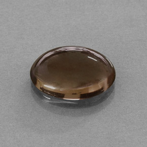3.28カラットの天然スモーキーブラウンスモーキークォーツ（12×8.1 mm・オーバルカット）