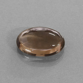 3.43カラットの天然スモーキーブラウンスモーキークォーツ（12.1×8.2 mm・オーバルカット）
