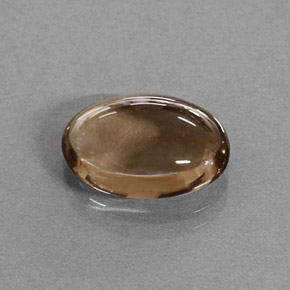 3.17カラットの天然スモーキーブラウンスモーキークォーツ（11.8×8 mm・オーバルカット）