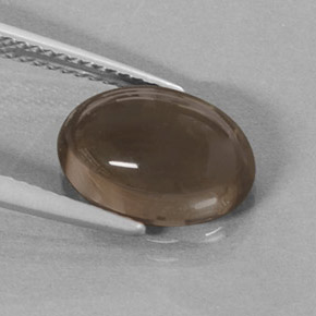 3.61カラットの天然スモーキーブラウンスモーキークォーツ（11.8×8.2 mm・オーバルカット）