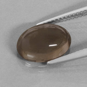 3.61カラットの天然スモーキーブラウンスモーキークォーツ（11.8×8.2 mm・オーバルカット）