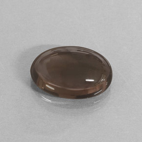 3.50カラットの天然スモーキーブラウンスモーキークォーツ（12.1×8.2 mm・オーバルカット）