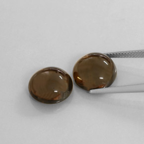 カラットの天然スモーキーブラウンスモーキークォーツ（12.07 mm・透明）