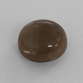 7.52カラットの天然Chocolate Brown スモーキークォーツ（12.18 mm・透明）