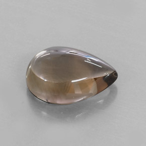 8.58カラットの天然スモーキーブラウンスモーキークォーツ（16.1×12.1 mm・洋梨の形）