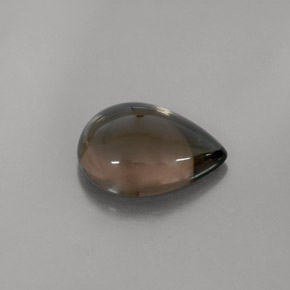 4.80カラットの天然スモーキーブラウンスモーキークォーツ（13.8×10.2 mm・透明）