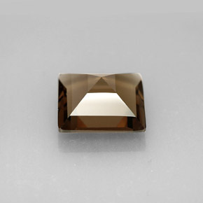 3.35カラットの天然スモーキーブラウンスモーキークォーツ、四角形、VVS-VS