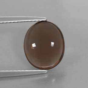 2.98カラットの天然スモーキーブラウンスモーキークォーツ（11×9.1 mm・オーバルカット）
