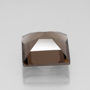 4.30カラットの天然スモーキーブラウンスモーキークォーツ（10.1×10 mm・四角）