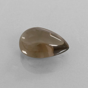 3.26カラットの天然スモーキーブラウンスモーキークォーツ（11.9×8.1 mm・透明）