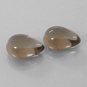 カラットの天然スモーキーブラウンスモーキークォーツ（10×7.1 mm・洋梨の形）