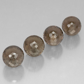 カラットの天然スモーキーブラウンスモーキークォーツ（10.16 mm・球体 / ボール）