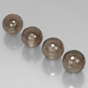 カラットの天然スモーキーブラウンスモーキークォーツ（10.16 mm・球体 / ボール）