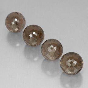 27.70カラットの天然ウォームブラウンスモーキークォーツ（10.07 mm・球体 / ボール）