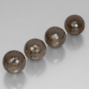 カラットの天然スモーキーブラウンスモーキークォーツ（10.08 mm・球体 / ボール）