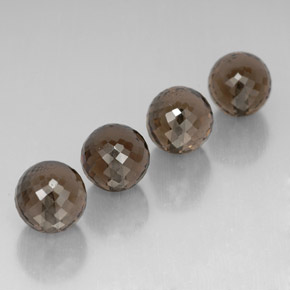 カラットの天然スモーキーブラウンスモーキークォーツ（10.08 mm・球体 / ボール）